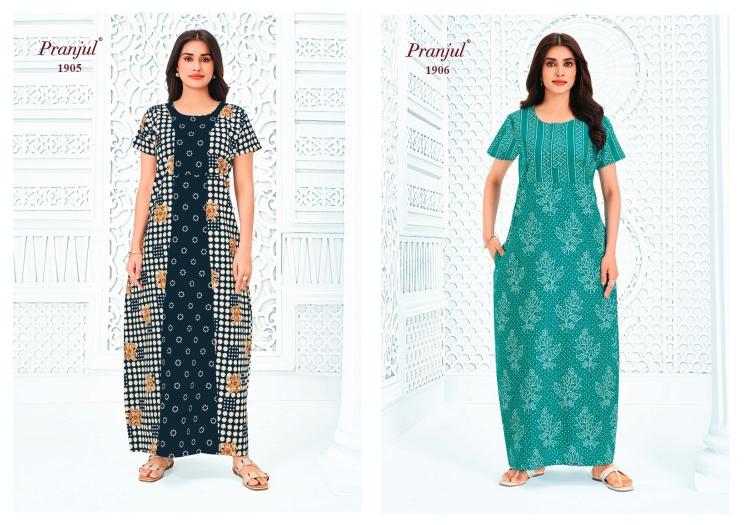 Pranjul pragati vol-19 nighty gown wholesale in hyderabad